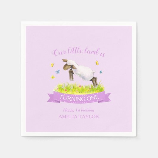 Lentemallam die de schattige paars op de eerste ve servet (Voorkant)