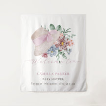 Lentemeisje Tuin Hoed Baby Shower Welkomstbord