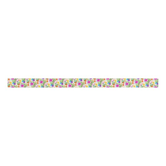 Lentemuwebloem Wildbloemen Tuin Grosgrain Lint (Voorkant)