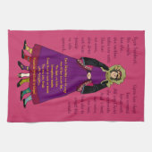 Lenten Greek Folk Art Kyra Sarakosti Towel Theedoek (Horizontaal)