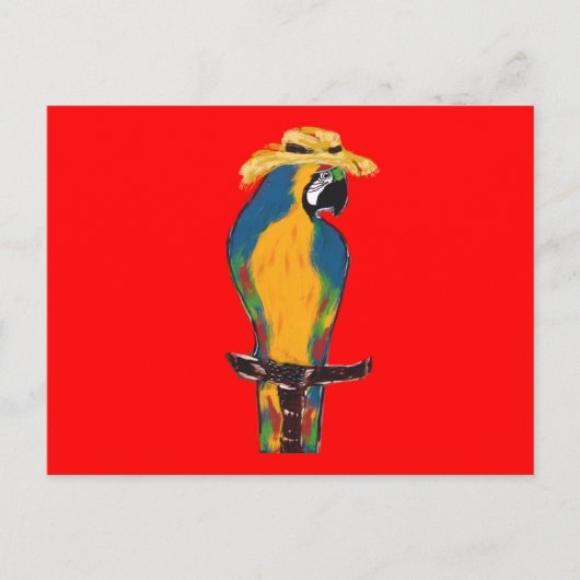 Lenten Parrots Briefkaart (Voorkant)