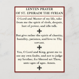 Lenten Prayer of St. Ephraim de Syrische kaart