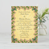 Lenten Roos Garden Wedding Invitation Kaart (Staand voorkant)