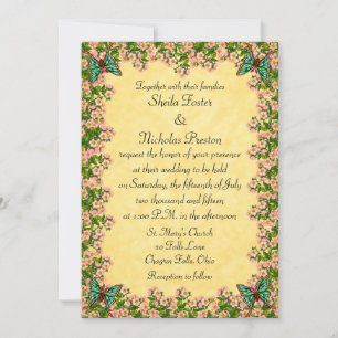 Lenten Roos Garden Wedding Invitation Kaart