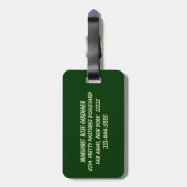 Lenten Roos Hellebore Bagagelabel (Achterkant verticaal)