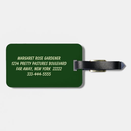 Lenten Roos Hellebore Bagagelabel (Achterkant horizontaal)