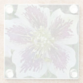 Lenten Roos Hellebore Floral Glazen Onderzetter (Achterkant)