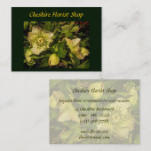 Lenten Roos Helleborus Bloemist Visitekaartje (Voorkant / Achterkant)