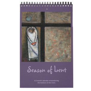 Lenten seizoensgebonden kalender van 3 maanden