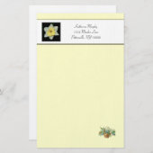 lentenarcis stationery briefpapier (Voorkant / Achterkant)
