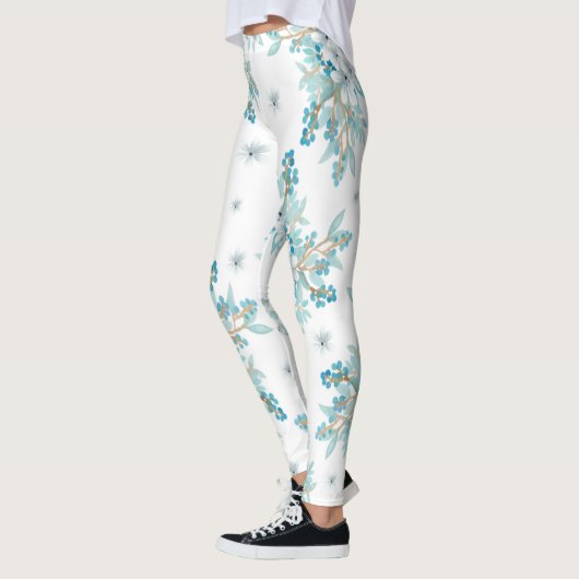  lentenblauwe Floral Leggings (Links)