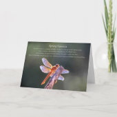 Lentenequinox met Libelle en Zegen Kaart (Voorkant)