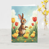 Lentenvrienden Scènekaart Kaart (Gele Bloem)