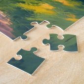 Lentepad | Waterverf Natuur Groen Woud Legpuzzel (Zijkant)