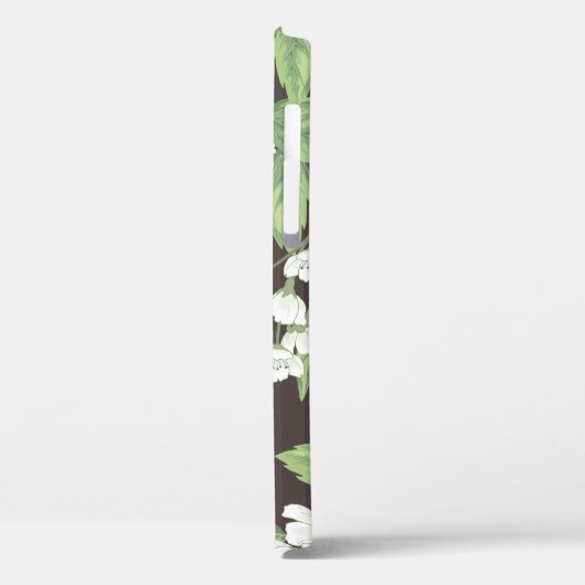 Lentepatroon, groene takken naadloos. Case-Mate iPhone case (Achterkant / Links)