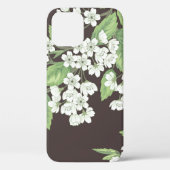 Lentepatroon, groene takken naadloos. Case-Mate iPhone case (Achterkant)
