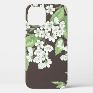 Lentepatroon, groene takken naadloos. Case-Mate iPhone case