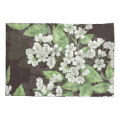 Lentepatroon, groene takken naadloos. kussensloop (Achterkant)