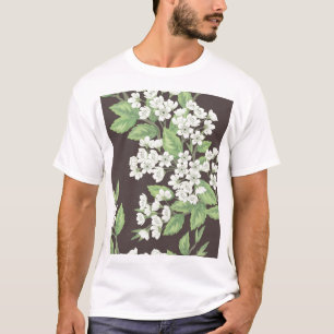 Lentepatroon, groene takken naadloos. t-shirt