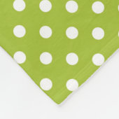 Lentepatroon met witte haarpunten fleece deken (Hoek)