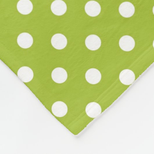 Lentepatroon met witte haarpunten fleece deken (Hoek)