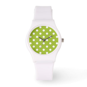 Lentepatroon met witte haarpunten horloge