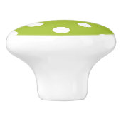 Lentepatroon met witte haarpunten keramische knop (Zijkant)