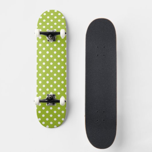 Lentepatroon met witte haarpunten persoonlijk skateboard (Voorkant)