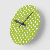 Lentepatroon met witte haarpunten ronde klok (Hoek)