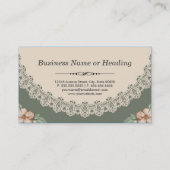  lentepatroon voor Chic Floral Patroon, dubbelzijd Visitekaartje (Achterkant)