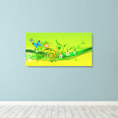 Lentepestraalvormig doek canvas afdruk (Insitu (Houten vloer))