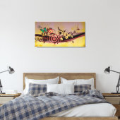 Lentepestraalvormig doek canvas afdruk (Insitu (Slaapkamer))