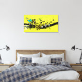 Lentepestraalvormig doek canvas afdruk (Insitu (Slaapkamer))