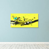 Lentepestraalvormig doek canvas afdruk (Insitu (Houten vloer))