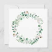 Lentepioenkrans met letter aanpasbaar aankondiging (Achterkant)