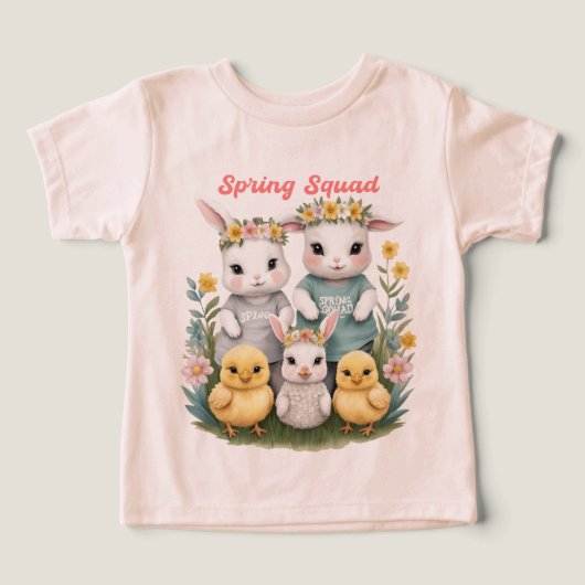 Lenteploeg Cute Bunny & Chick Pasen (Design voorkant)