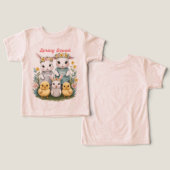 Lenteploeg Cute Bunny & Chick Pasen (Ontwerp Voorkant & Achterkant)