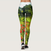 Lentepoppies Meadow en Mountain Landscape Leggings (Achterkant)