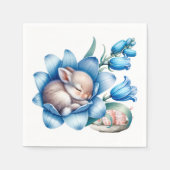 'Lentepuppy' Papieren Servet (Voorkant)