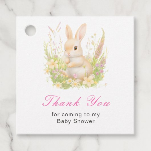Lentere Baby Shower Bedankjes Labels (Voorkant)