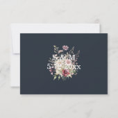 Lentere Florale Trouw RSVP kaart (Achterkant)