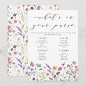 Lentere Lentemaanden Wat zit er in je tas spel Kaart (Voorkant / Achterkant)