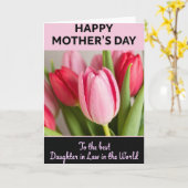 Lentere Moederdag Bloesem Kaart (Gele Bloem)