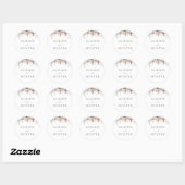 Lentere Monogramzegel Ronde Sticker (Vel)