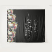 Lenteregen Bloemen Vaas Bruids Bruiloft Wandkleed (Voorkant (horizontaal))