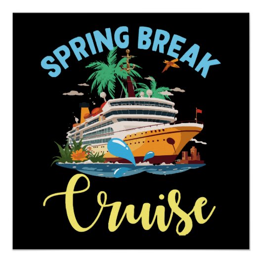 Lentereis met cruise perfect poster (Voorkant)