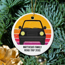 Lentereis Zonsondergang Custom Kerstmis Keramisch Ornament