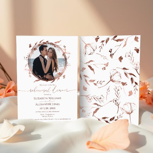 Lenterepetitie diner uitnodiging Wildflower