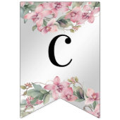 Lenteroze bloemenslinger vlag vlaggetjes (Eerste vlag)