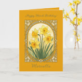 Lente's Eerste Glimlach De maartse narcis Kaart (Gele Bloem)